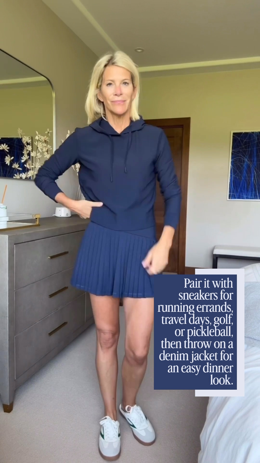 This Johnnie-O romper is the definition of sporty chic! The flattering waist tie creates a beautiful shape, while the performance fabric keeps it comfortable, lightweight, and ready for whatever your day brings. Pair it with sneakers for running errands, travel days, golf, or pickleball, then throw on a denim jacket for an easy dinner look.

💡 LTK MADE EASY
❤️ Heart = Support my posts!
🔖 Save = Get sale & restock alerts
📋 Lists = Keep favorites organized
📲 Share = Send lists and products to a friend. Hello, Christmas List!
💬 Comment = Ask me anything about what I’m wearing. :-)
