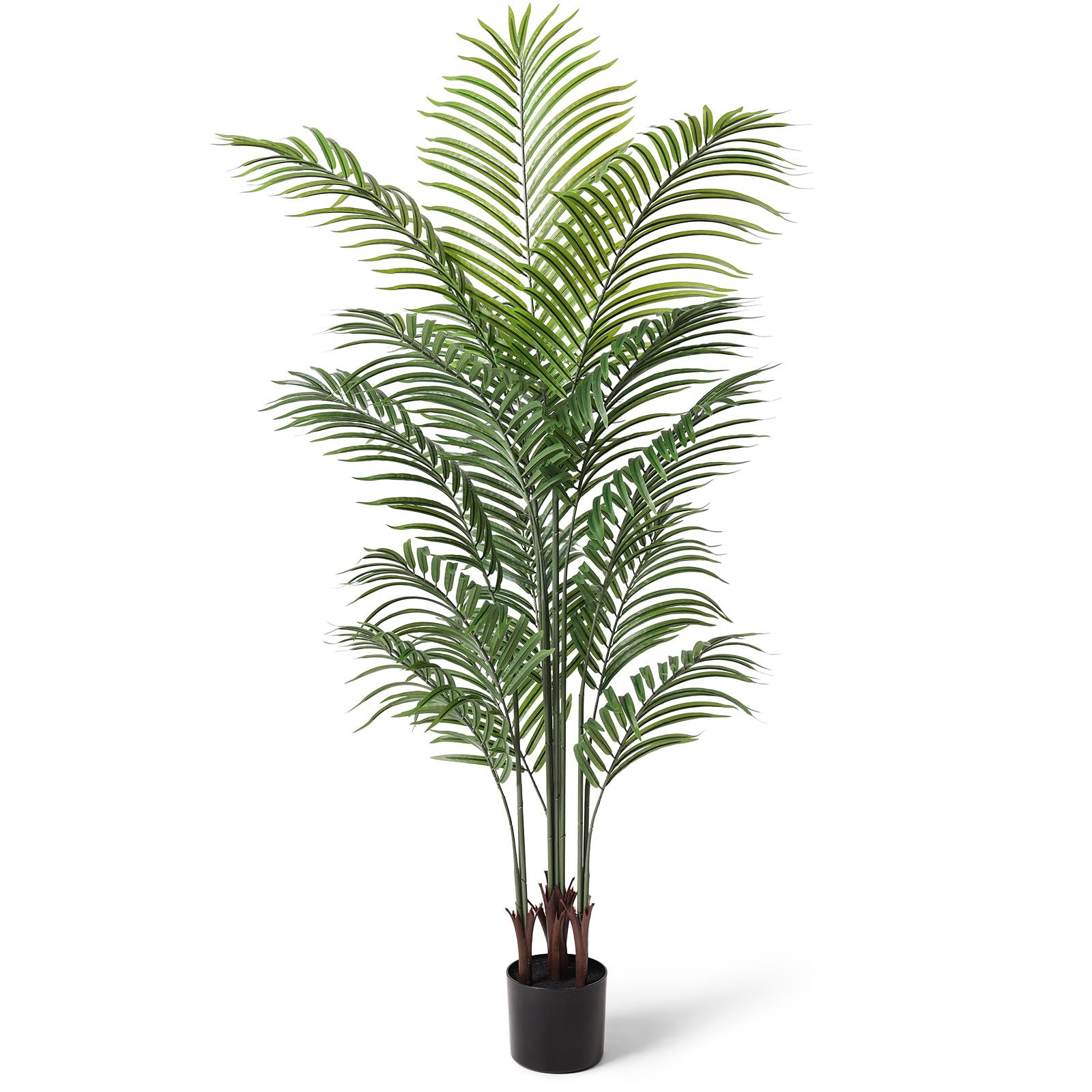 Artificial Palm Tree 5.5Ft Faux Dypsis Lutescens - Tall Fake Plant with Adjustable Branches, No M... | Amazon (US)