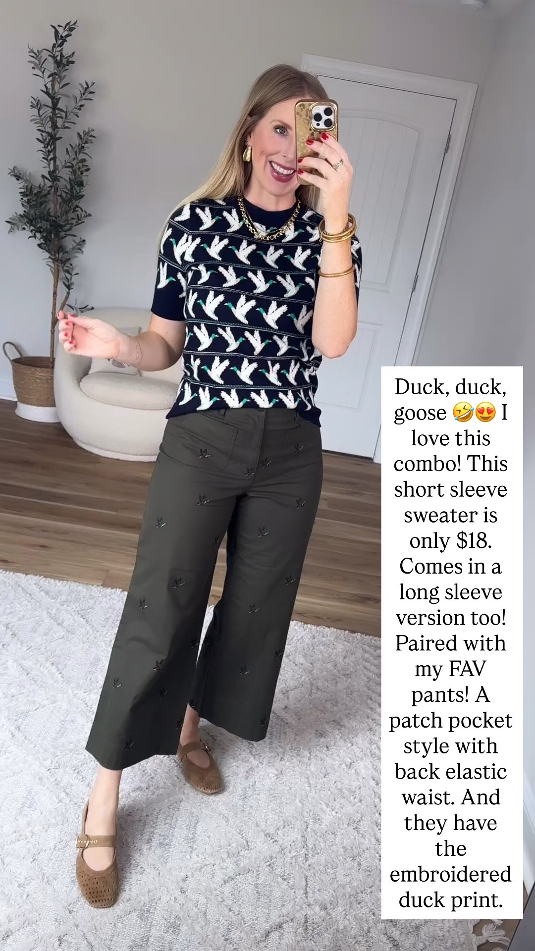 Walmart try on, duck sweater

#LTKootd