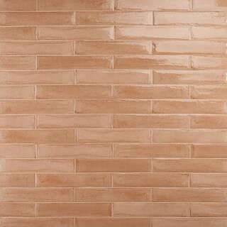 Ivy Hill Tile Tint Terracotta 2.95 in. x 15.74 in. Polished Porcelain Wall Tile (14.2 sq. ft./Cas... | The Home Depot