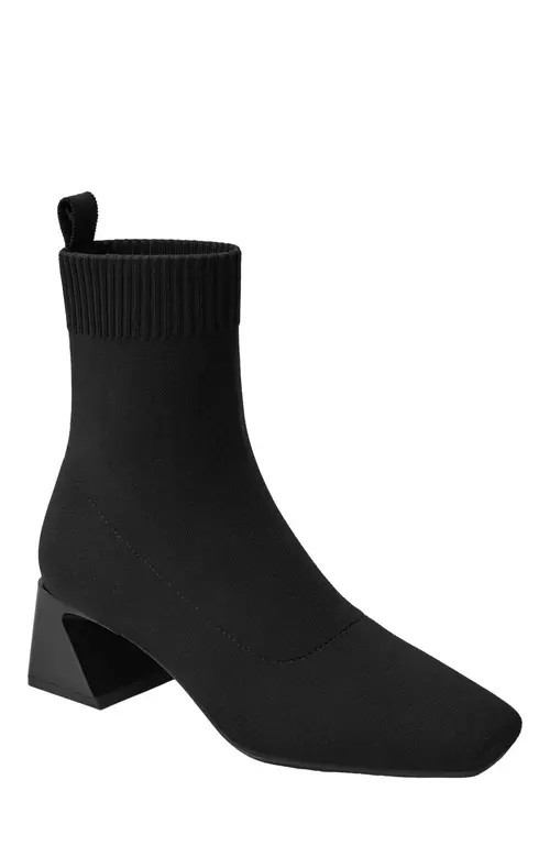 VIVAIA Square-Toe Water-Repellent Heeled Boots in Black at Nordstrom, Size 7 | Nordstrom