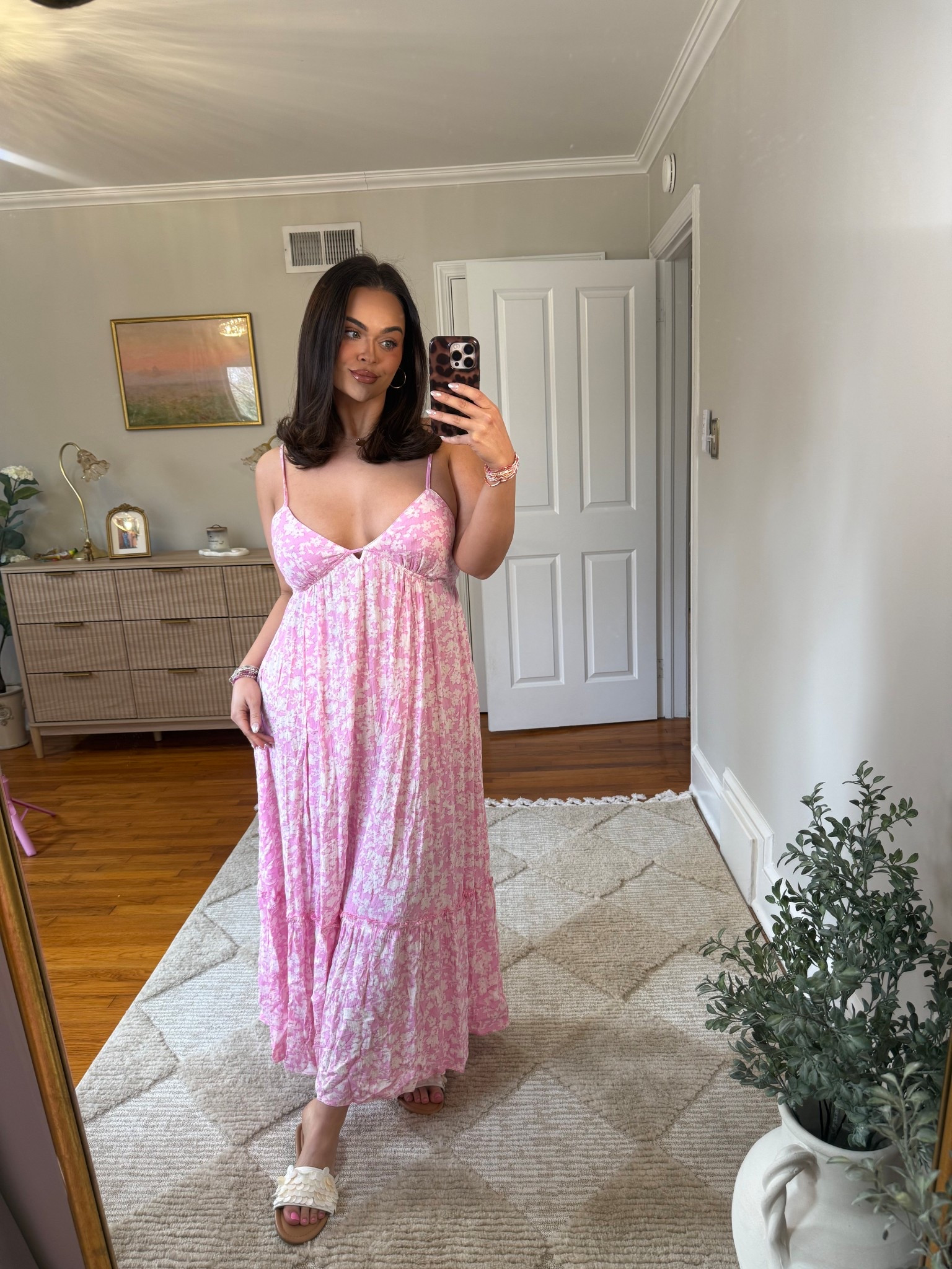 In the spring and summer, you’ll probably catch me in a sun dress!!! 

Wearing a size Largw in this one from Walmart 🌸