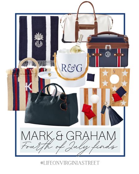 Mark and graham Fourth of July finds! Including this bags game, purses, tote bags, wine cooler, towel, keychain, and more.

mark and graham, patriotic, Fourth of July, coastal, coastal finds, tote bag, cooler, outdoor activities, summer, beach 

#LTKFind #LTKSeasonal #LTKhome