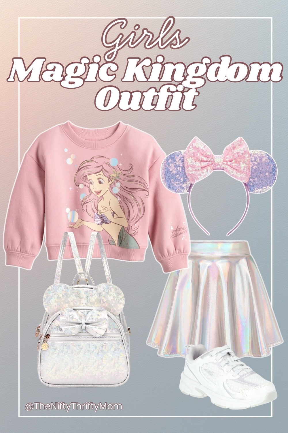 Girls Disney outfit for Magic Kingdomm

girls Magic Kingdom outfit, Little Mermaid outfit girls, Ariel Disney outfit, Disney World outfit kids, girls Disney skirt outfit, Disney princess outfit kids, pastel Disney outfit, Minnie ears headband pastel, holographic Mickey backpack, Disney park outfit girls, Disney kids fashion, princess Disney outfit, theme park outfit kids

#LTKootd #LTKTravel #LTKKids