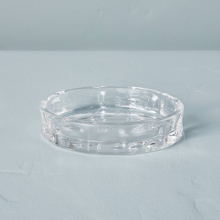 Sculpted Glass Soap Dish Clear - Hearth & Hand™ with Magnolia | Target