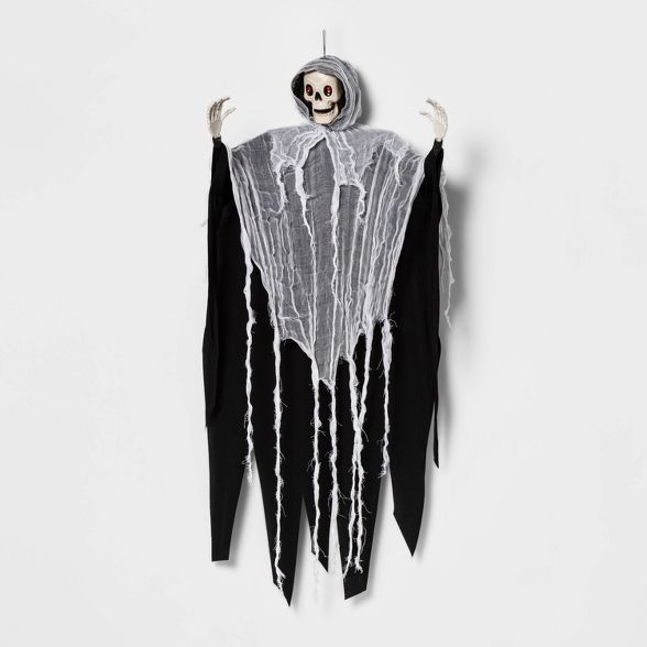 Skeleton Face with Black/White Robe Halloween Decorative Mannequin - Hyde & EEK! Boutique™ | Target