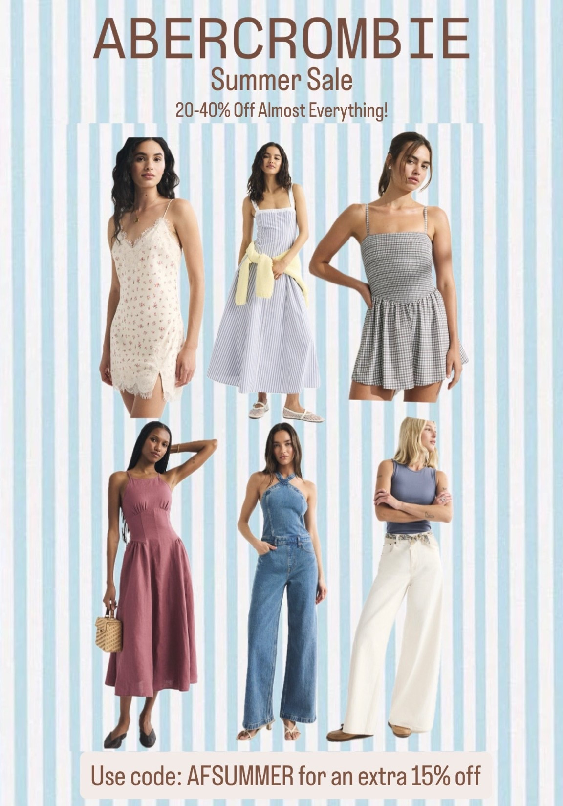 @abercrombie Summer Sale! 20-40% Off Almost Everything and use code: ‘AFSUMMER’ for an extra 15% off in cart! Here’s what I got, can’t wait to try them all on for some cute Summer Outfits

#LTKSaleAlert #LTKSeasonal #LTKootd