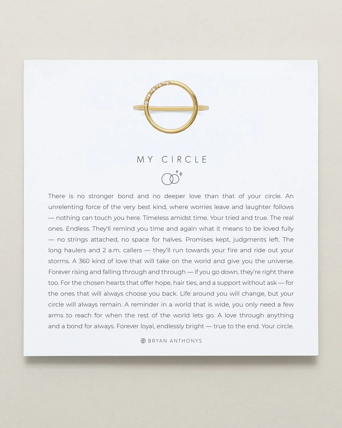 My Circle Ring | Bryan Anthonys
