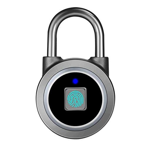 Fingerprint Padlock, Bluetooth Lock, Mobile APP, MEGAFEIS Smart Padlock with Keyless Biometric, W... | Amazon (US)