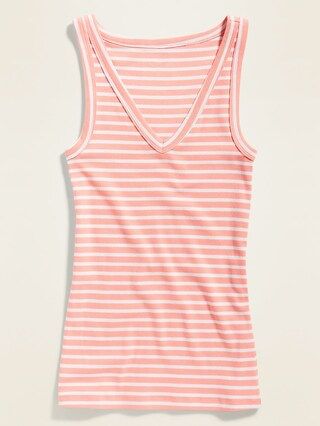 First Layer Slim-Fit Rib-Knit Tank Top for Women | Old Navy (US)