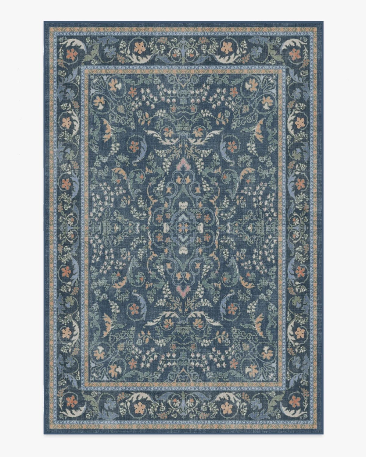 Ruggable Fit For A Queen Blue Multicolor Flatwoven Rug
by Bridgerton