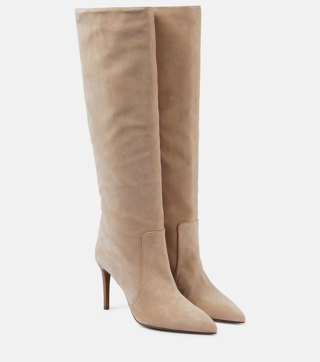 Suede knee-high boots | Mytheresa (US/CA)