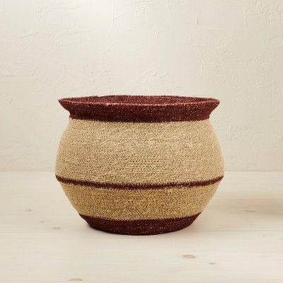 10&#34; x 14&#34; Round Seagrass Decorative Basket Red - Opalhouse&#8482; designed with Jungalow&... | Target