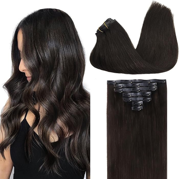 GOO GOO Clip in Hair Extensions Real Human Hair, Remy Human Hair Extensions Clip ins for Women, N... | Amazon (US)
