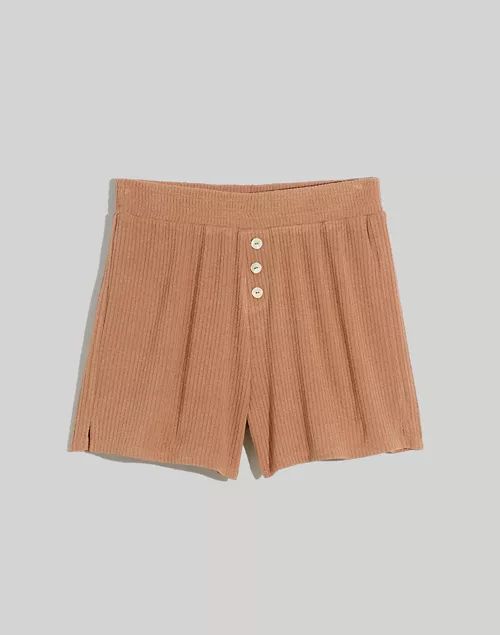 MWL Ribbed Henley Pull-On Shorts | Madewell