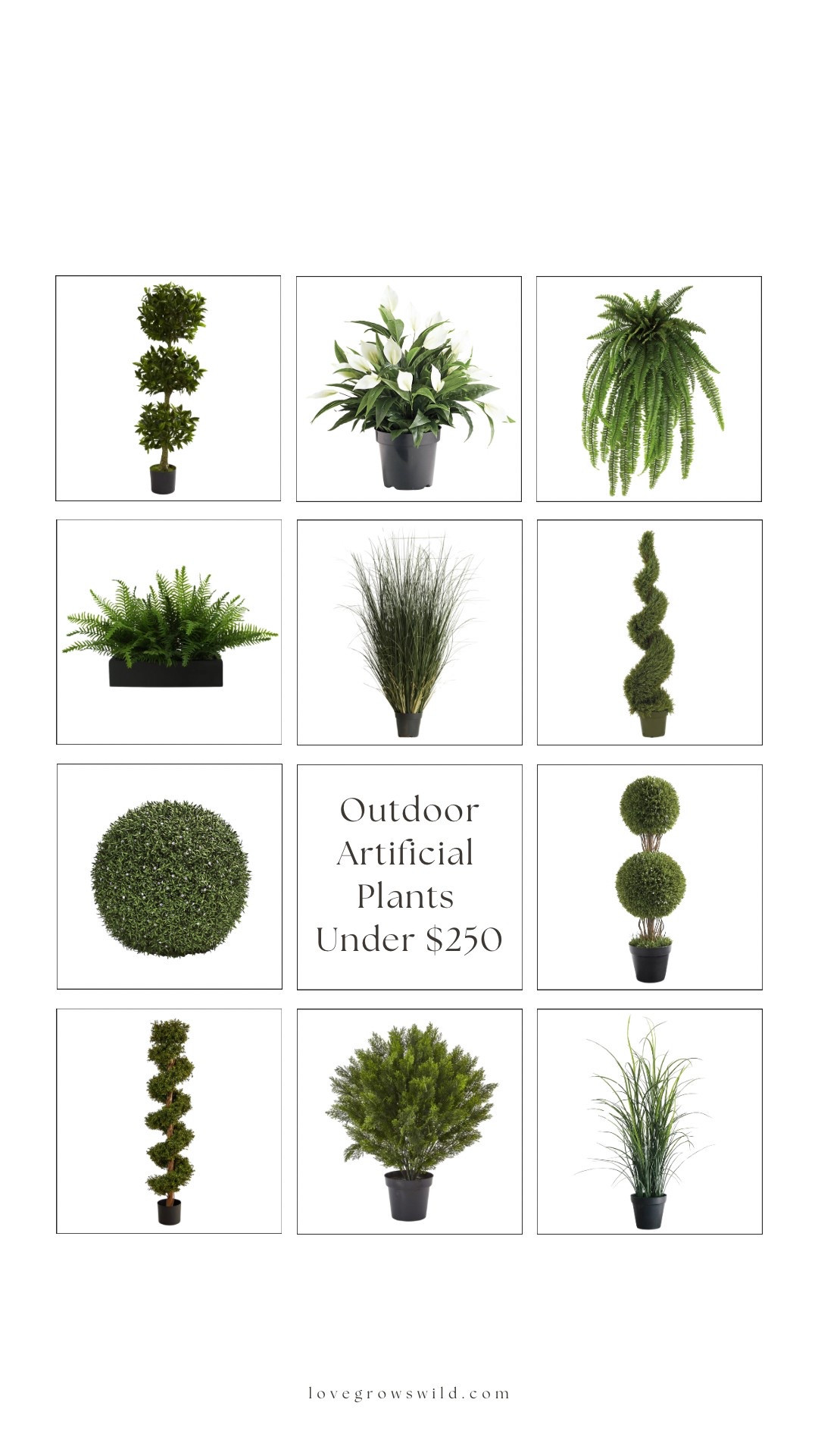The best artificial plants, topiaries, trees, and flowers for OUTDOORS that are UV protected and under $250

#LTKSummerEdit #LTKHome #LTKSeasonal