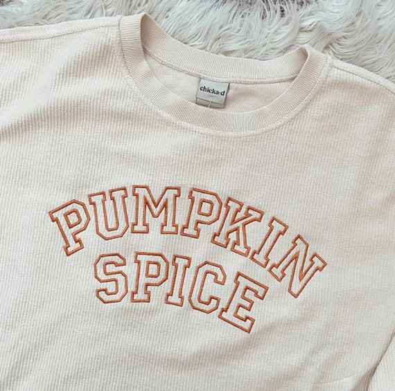 Pumpkin Spice Corded Crewneck | Fall Shirt | Pumpkin Shirt | Halloween Sweatshirt | Etsy (US)