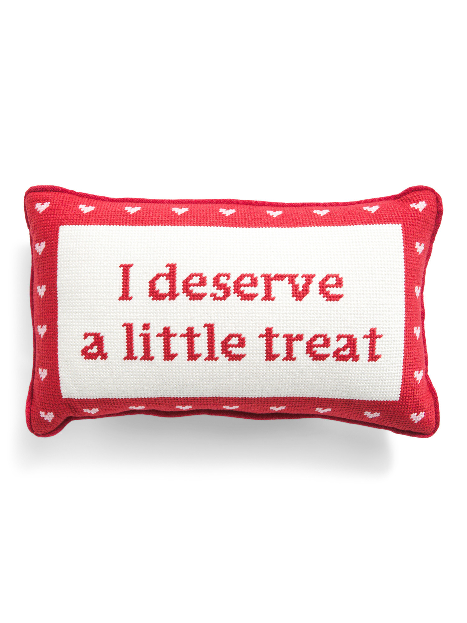 9x15 I Deserve A Little Treat Needlepoint Pillow | Pillows & Decor | Marshalls | Marshalls