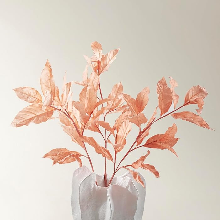 Z Gallerie Magnolia Leaf Artificial Stem - Set of 3, Peach (59 Inches) | Amazon (US)