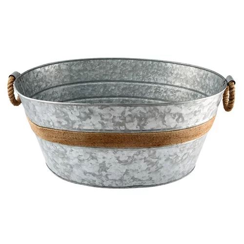 Cambridge Shiloh Galvanized and Rope Beverage Tub - Walmart.com | Walmart (US)