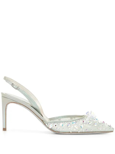 Cinderella 75mm crystal-embellished pumps | Farfetch (US)