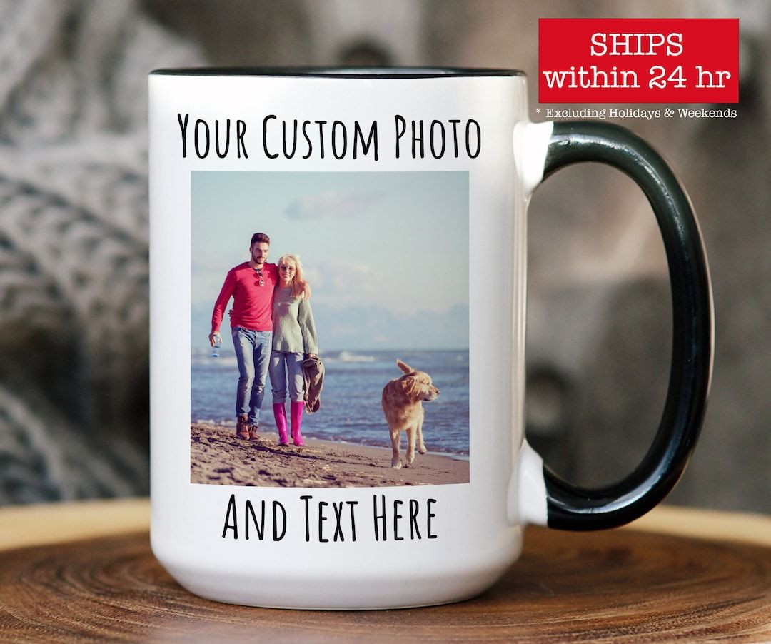 Personalized Photo Coffee Mug Birthday Gift, Custom Mug Gift for Mom, Anniversary Gift for Her/Hi... | Etsy (US)