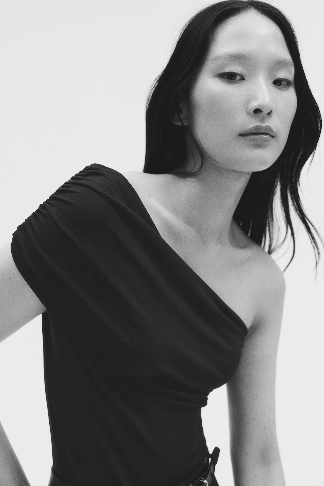 Draped One-Shoulder Bodysuit | H&M (US + CA)