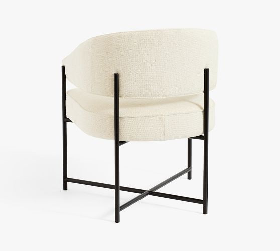 Baldwin Upholstered Metal Dining Chair | Pottery Barn (US)
