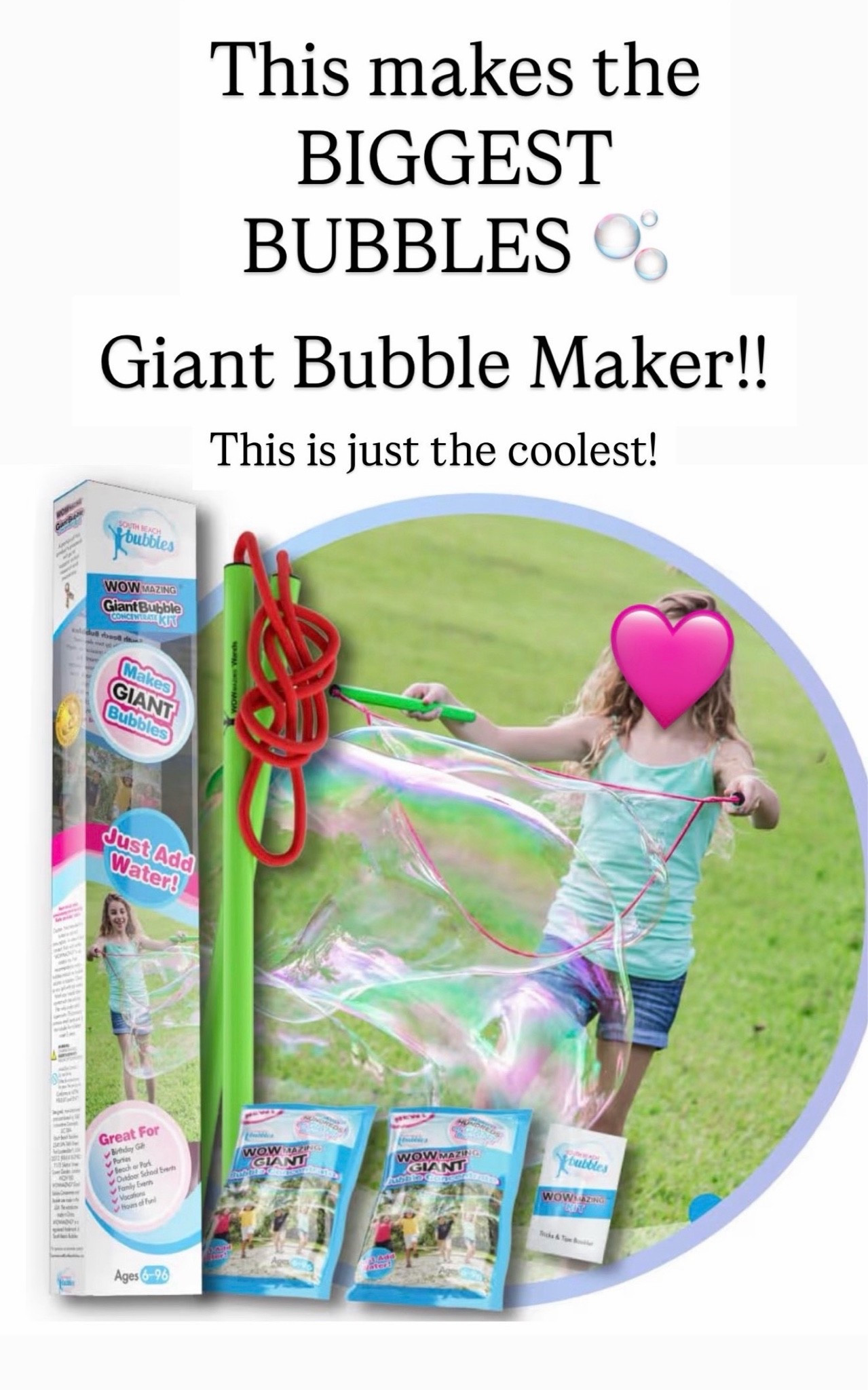 Coolest giant bubble maker

#LTKKids