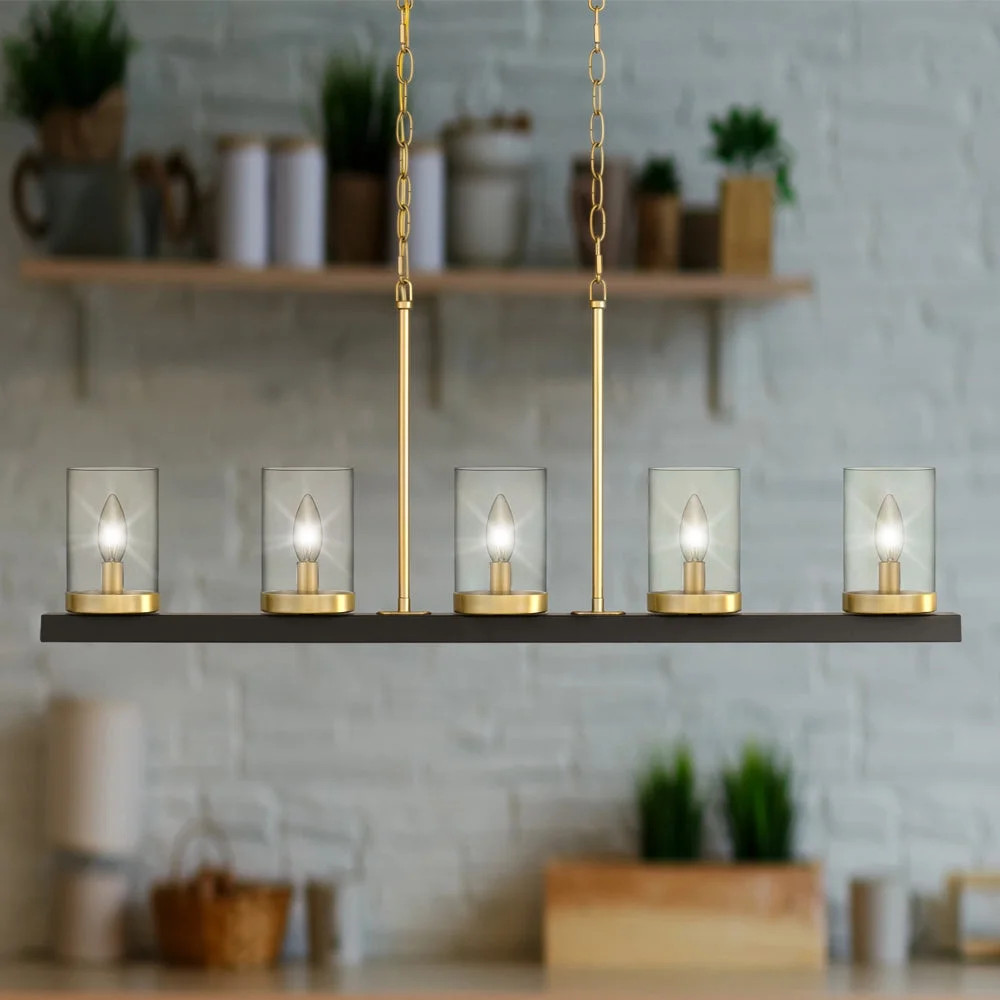 Luxury Contemporary Chandelier, Matte Black, UQL4770 | Walmart (US)