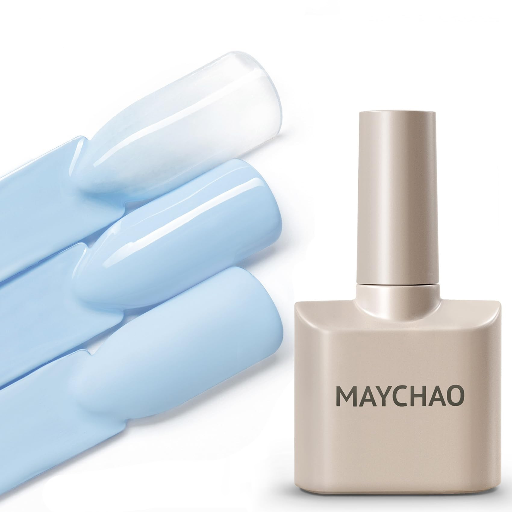 MAYCHAO 15ML Baby Blue Gel Nail Polish 1Pc Light Pastel Blue Gel Polish Soak Off UV LED Nail Poli... | Amazon (US)
