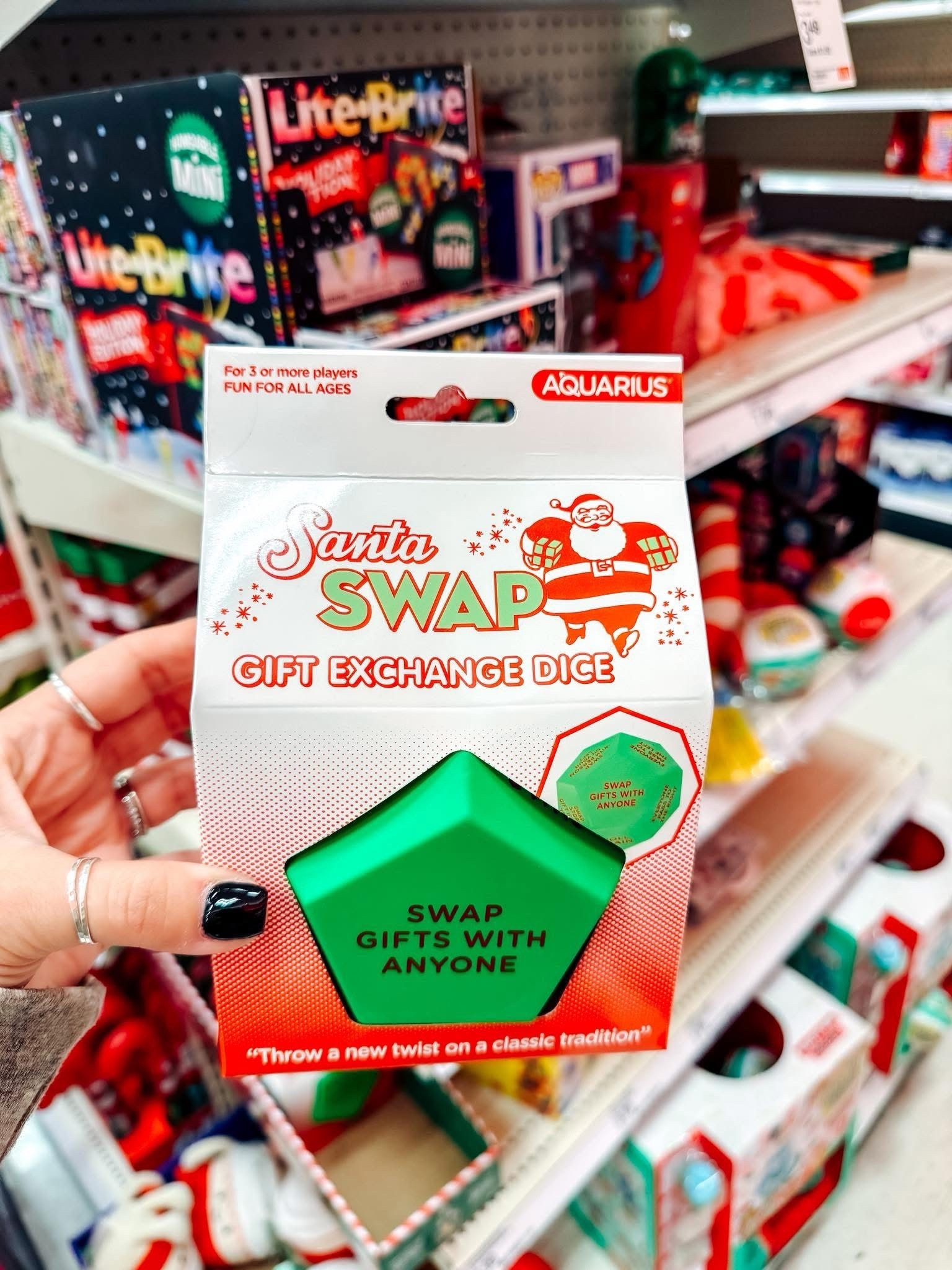 This Santa swap gift exchange dice looks fun!! Found it at Target 🎯 😍

#target #targetfinds #giftexchange #christmas #christmasgiftideas #christmasgiftexchange #funfinds

#LTKGiftGuide #LTKHoliday