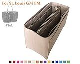 Customizable St Louis GM PM Purse Insert (3mm Felt, Detachable Pouch w/Metal Zip), Felt Tote Bag Org | Amazon (US)
