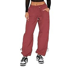DISCIPBUSH Cargo Pants Women Baggy, Parachute Pants for Women Trendy, Y2K Pants, Streetwear Women... | Amazon (US)