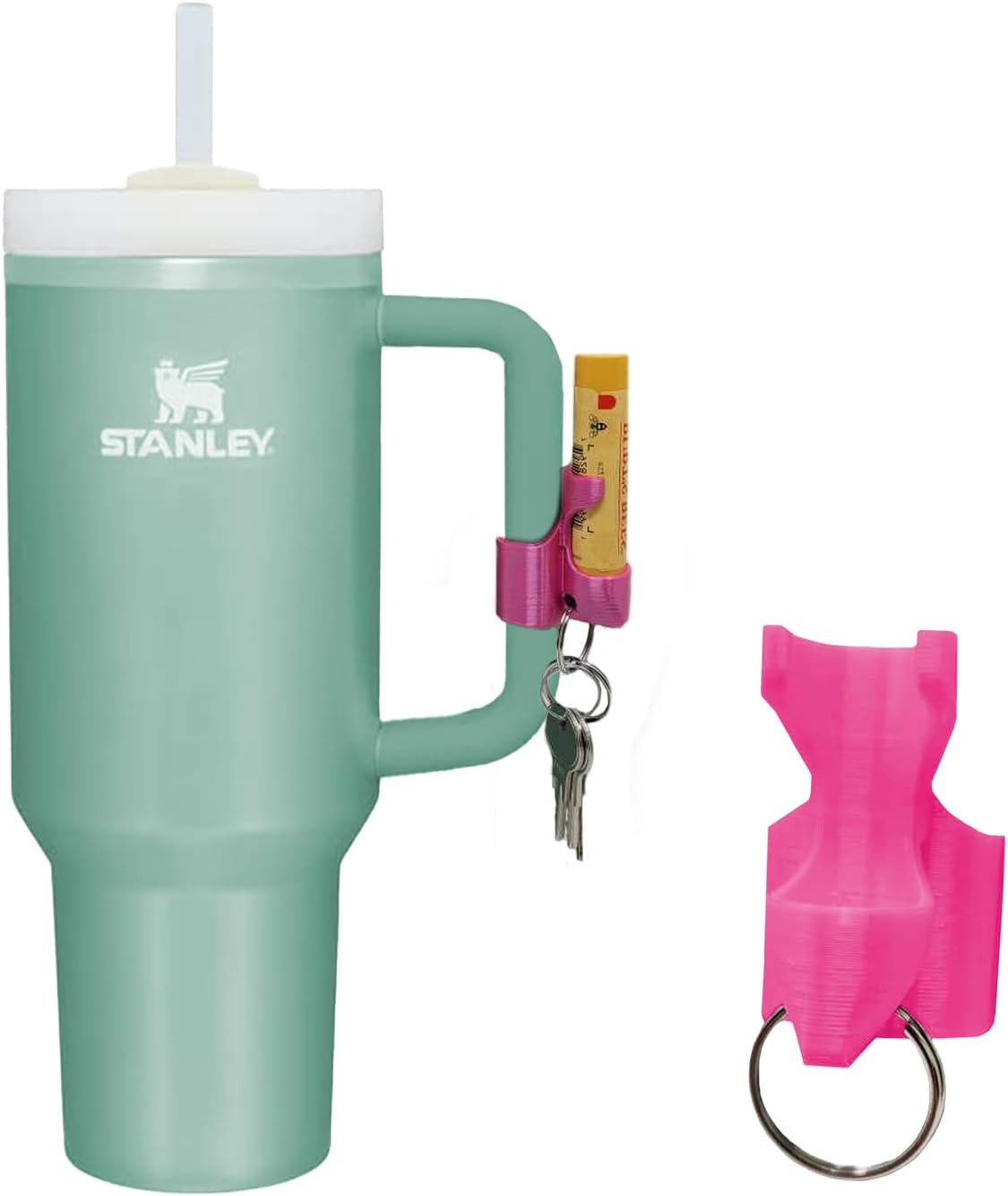 G-B Stanley Cup 40 oz Tumbler Chapstick Keychain Holder - 2 in 1 Holder Fits for Stanley 40 oz Tu... | Amazon (US)