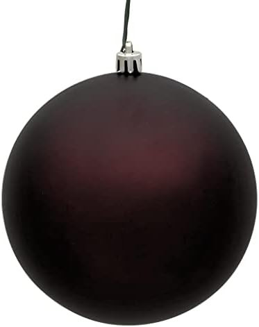 Vickerman 483114-4" Burgundy Matte Ball Christmas Tree Ornament (6 pack) (N591065DMV) | Amazon (US)