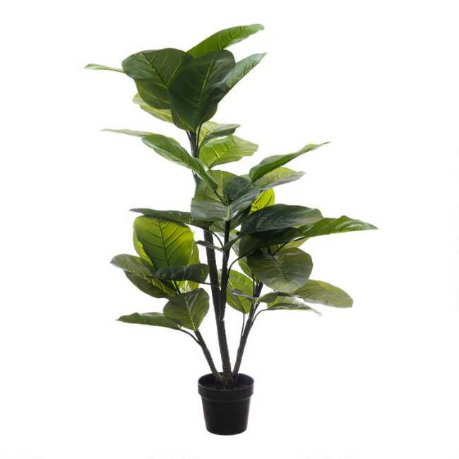 Faux Large Leaf Rubber Plant | World Market