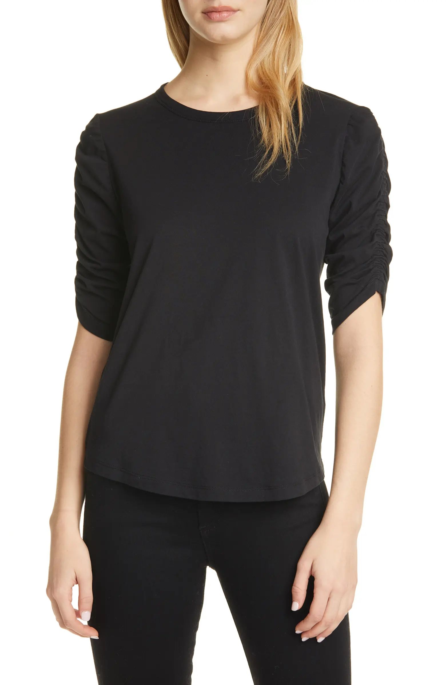 Waldorf Ruched Sleeve T-Shirt | Nordstrom