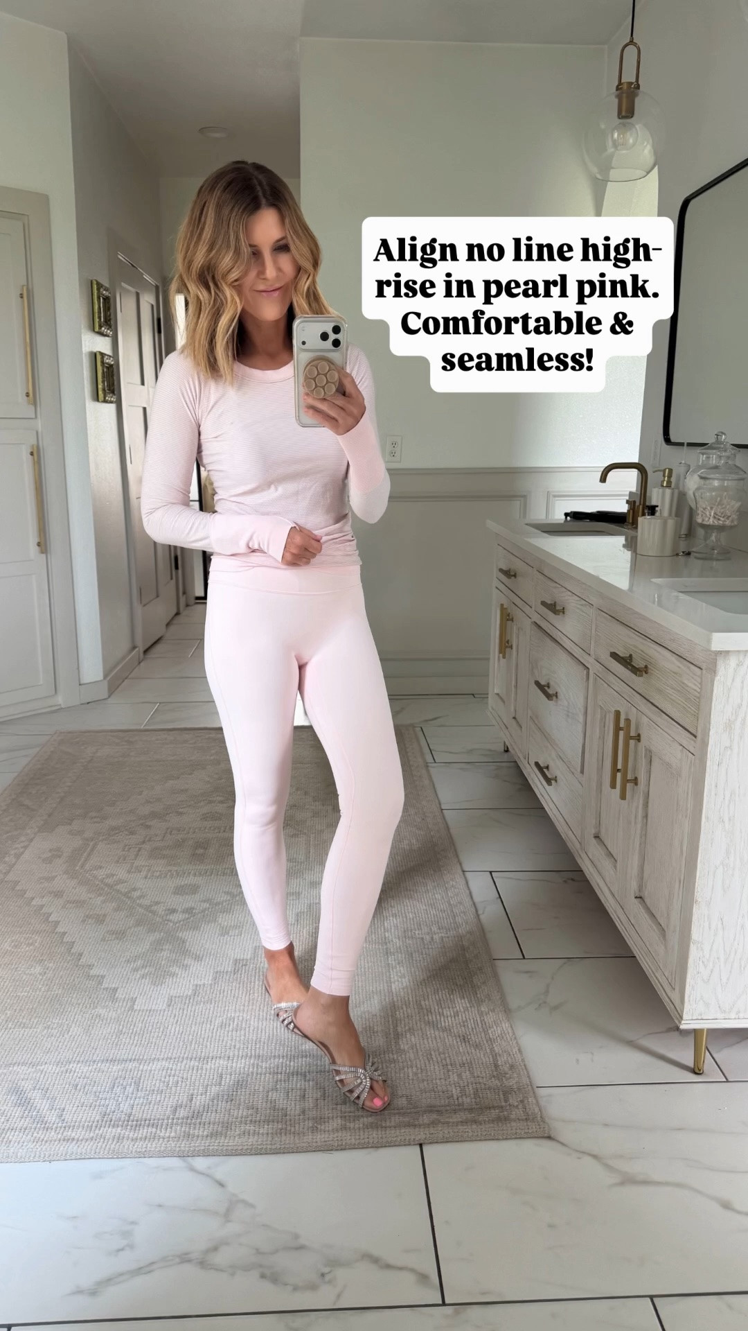 Wearing a size 4 in the align no line leggings and a size 6 in the top

#LTKOver40 #LTKActive