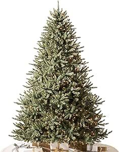 Balsam Hill 7.5ft Prelit Classic Blue Spruce Artificial Christmas Tree with Clear Incandescent Li... | Amazon (US)