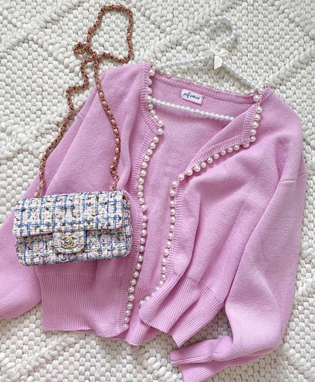 Pearl cardigan, pink sweater, sale alert, Black Friday, sweaters under $100

#LTKstyletip #LTKsalealert