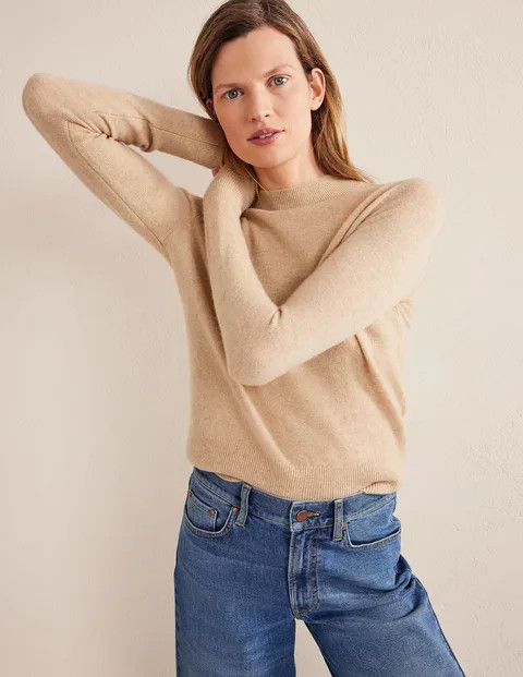 Cashmere Stand Neck Jumper | Boden (UK & IE)