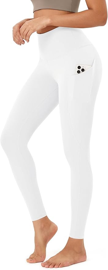 ODODOS Women's High Waisted Yoga Leggings with Pockets, Tummy Control Non See Through Workout Ath... | Amazon (US)