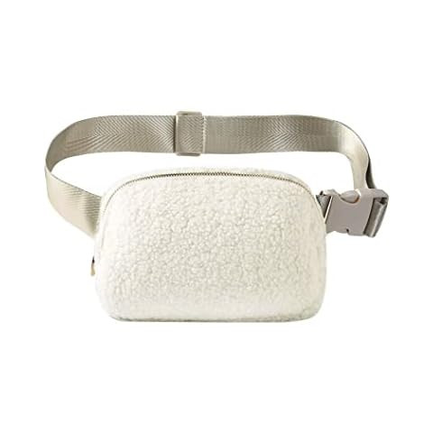 Sherpa Belt Bag Winter Fashion Waist Packs Fleece Belt Bag for Women Adjustable Strap Fanny Pack ... | Amazon (US)