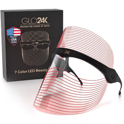 GLO24K 7 Color LED Beauty Device - Face Mask | Target