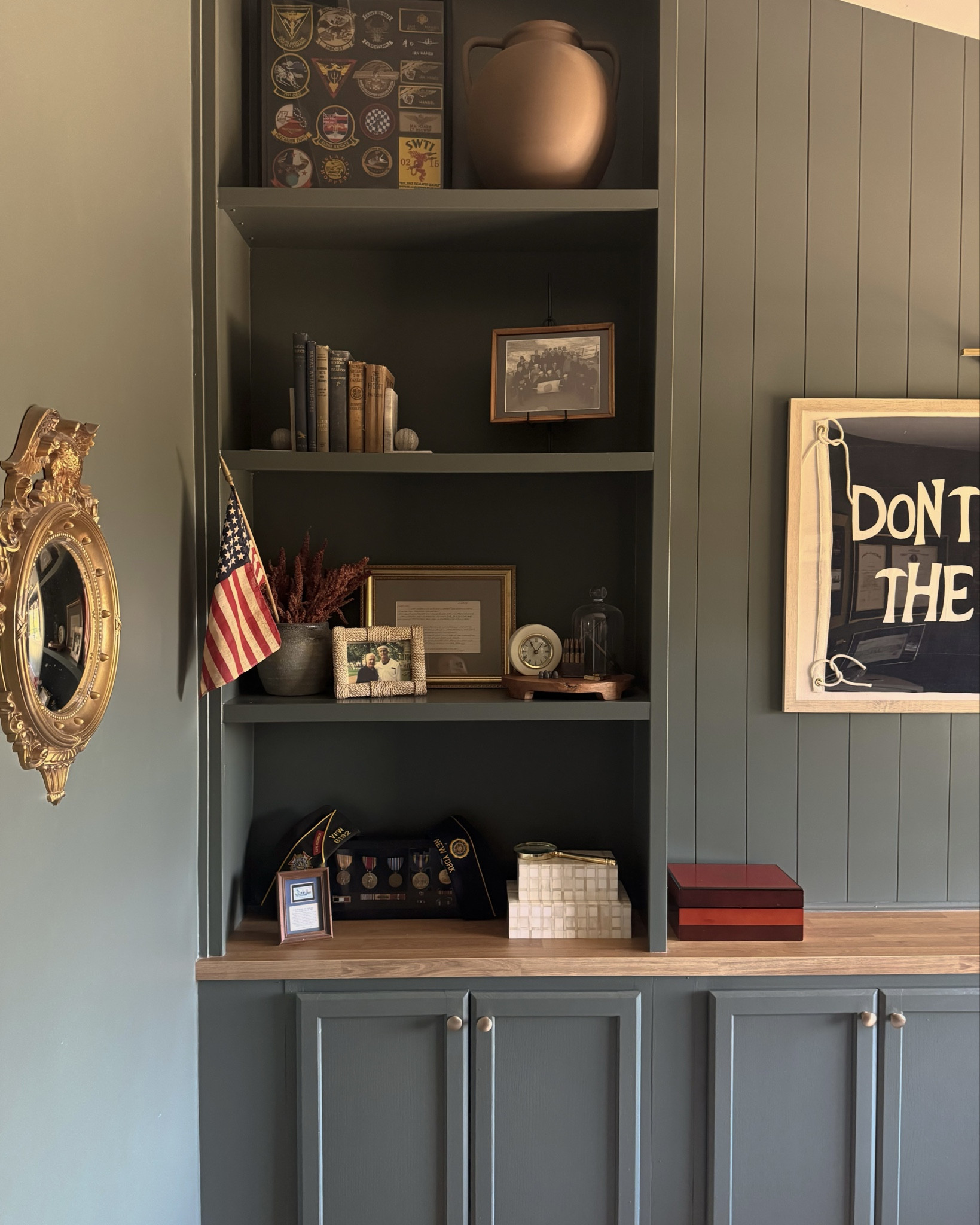 Holy cow! The love and community this post brought was insane! This office was completed 3 years ago🫣, and honestly, I did not think anyone would really see it. I mostly wanted to finally post it because I thought it deserved a proper spot on my feed for me to remember it always. But wow! Thank you for loving it so much, thank you for you and your family's service and thank you for being here 🙏🏼 🫡🇺🇸

A lot of you asked where things were from and in all honesty most of the stuff in here is my husbands (although this is only a quarter of his stuff I used in here😬), family military belongings or stuff I’ve collected over the years from antique shops. BUT I did try and look up items I did purchase that are still being sold and/or similar items. 

#LTKHome #LTKSaleAlert #LTKU