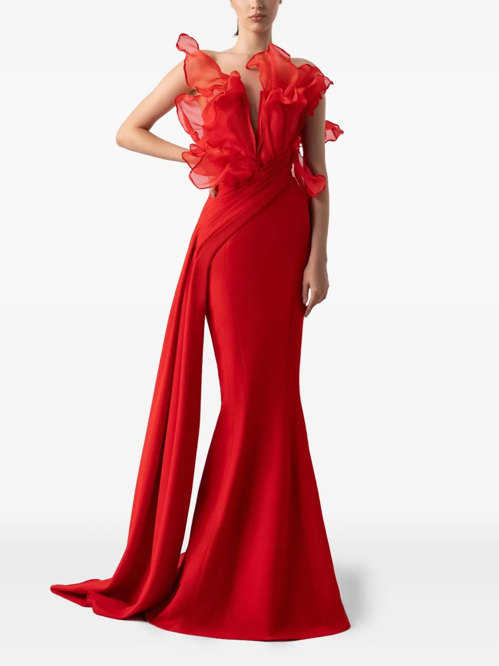 Gaby Charbachy  Glamorous Evening Gown | Red | FARFETCH UK | Farfetch Global