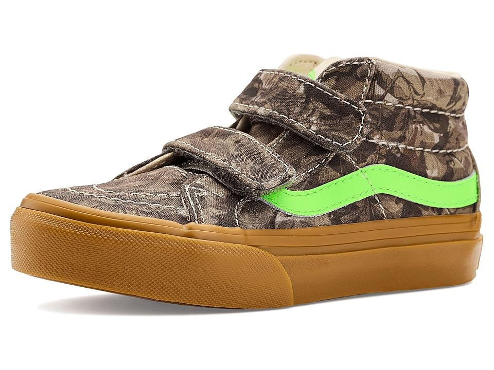 Vans Kids SK8-Mid Reissue V (Little Kid) Kids Shoes Camo Green Gecko : 10.5 Little Kid M, Canvas | Zappos
