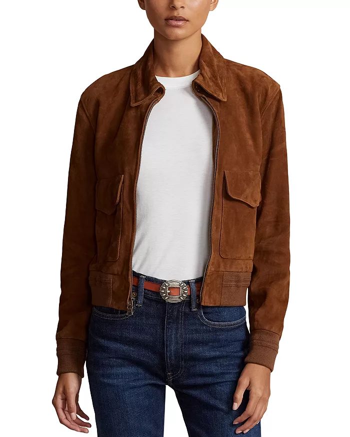 Suede Bomber Jacket | Bloomingdale's (US)