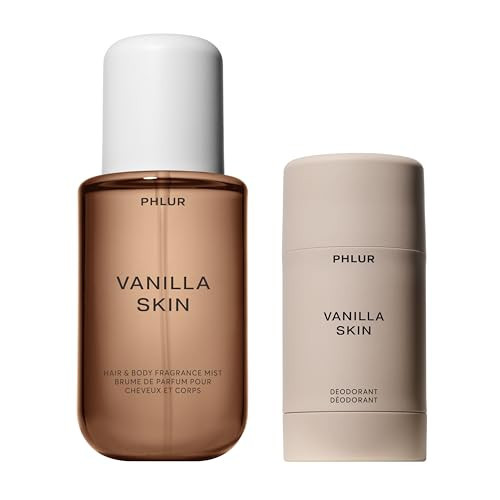 PHLUR Vanilla Skin Natural Deodorant & Vanilla Skin Body Mist with Pink Pepper, Cashmere Wood & Sandalwood | Amazon (US)